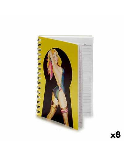 A5 3D Notizbuch mit Ringen - 8er Pack - Ideal für Notizen, Studium und Arbeit
