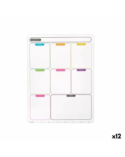 Magnetischer Wochenplaner A4, 12er Pack
