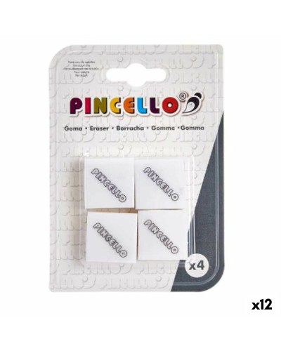 Gomas de Borrar Blancas para Borrados Precisos - Paquete de 12
