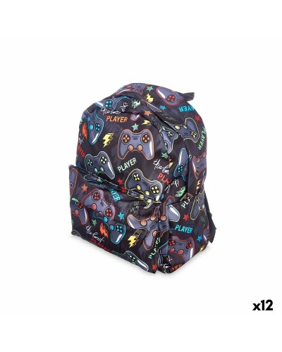 Skolryggsäck Games Multicolour 28 x 12 x 22 cm (12 antal)