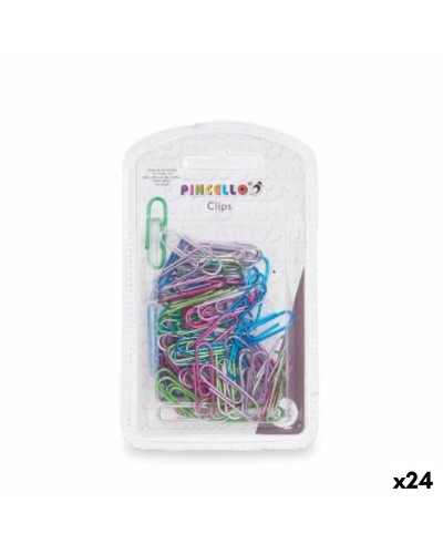 Clip Klein Multicolour Metaal (24 Stuks)