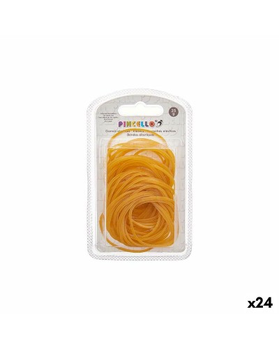 Élastiques Larges Jaunes - Paquet de 24 - Robustes et Durables
