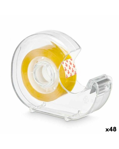 Dispensador de Cinta Adhesiva Transparente Amarilla de 2,7 m (48 Rollos)
