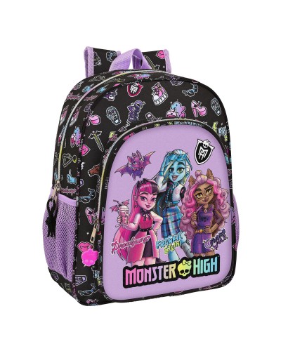Sac à Dos Scolaire Monster High Creep Noir - 32 x 38 x 12 cm
