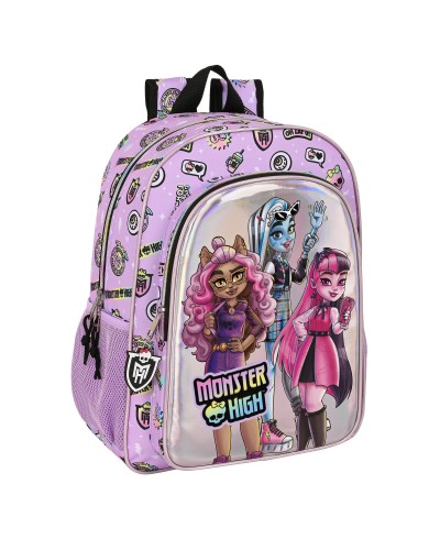 Koululaukku Monster High Best boos Liila 33 x 42 x 14 cm