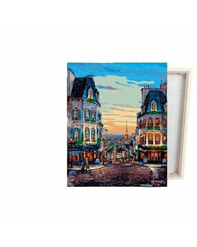 Cuadro para Números Alex Bog, Barrio Montmatre París, Lienzo 40 x 50 cm

