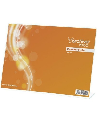 Toonbankdisplay Archivo 2000 Desktop Horizontaal Transparant Din A4