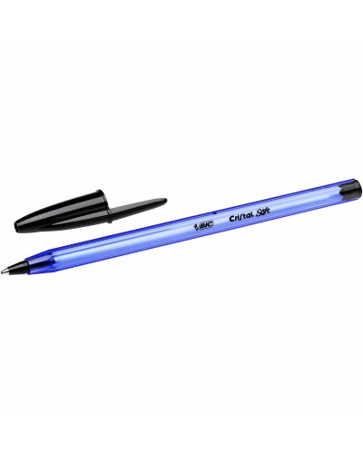 Bic Cristal Soft: Bolígrafo Azul, Punta 1-2 mm, Paquete de 50
