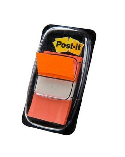 Bloc-notes adhésif Post-it®, orange, 25 x 50 mm, 12 pièces
