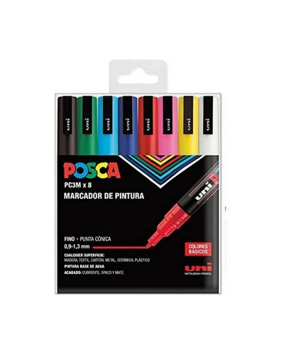 Uni-Ball Fineliners 0,9 mm, Multicolor, Geschmeidiges Schreiben
