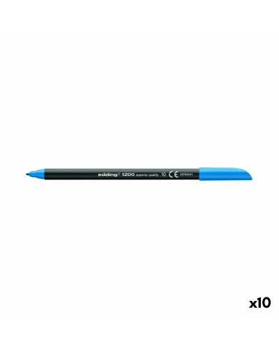 Edding 1200 Metallic Marker Hellblau, 10er Pack
