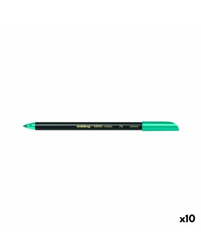 Feutres Edding 1200 Métalliques Verts, Lot de 10
