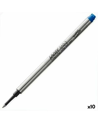 Navulling voor balpen Lamy Roller M63 Blauw (10 Stuks)