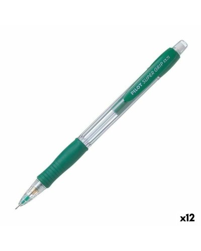 Porte-mines Pilot Super Grip Vert 0,5 mm - Boîte de 12
