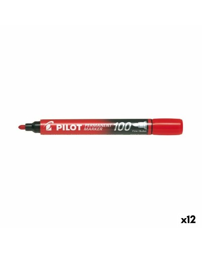 Pilot SCA-100 Permanentmarker Rot, 12er Pack
