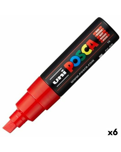 Pennarelli POSCA PC-8K Punta Media (6 Pezzi) - Rosso