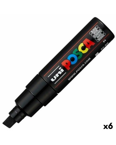 Markeerstiften POSCA PC-8K Zwart (6 Stuks)