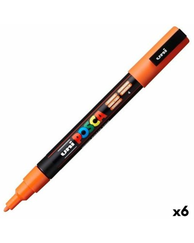 POSCA PC-3M Medium Tip Markers Orange (Pack of 6)
