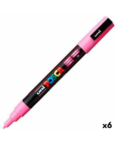 Feutres Pointe Moyenne Rose POSCA PC-3M (Lot de 6)
