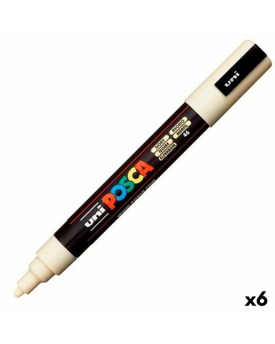 Markeerstiften POSCA PC-5M Ivoor (6 Onderdelen) (6 Stuks)