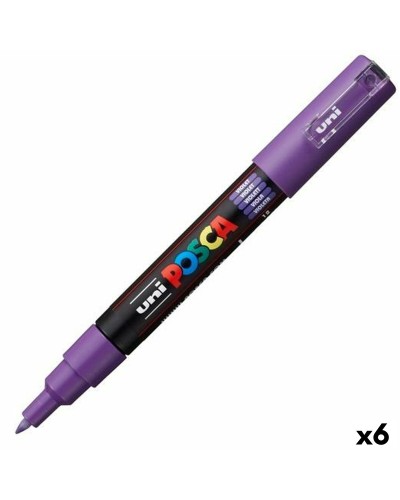 Pennarelli POSCA PC-1M Viola (Confezione da 6) per Artisti e Creativi