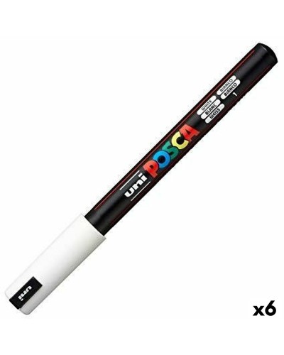 POSCA PC-1MR White Paint Markers - Set of 6
