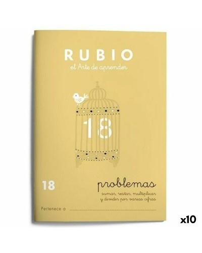 Rubio Mathematikheft A5, Niveau 18, Spanisch, 20 Blatt (10er-Pack)
