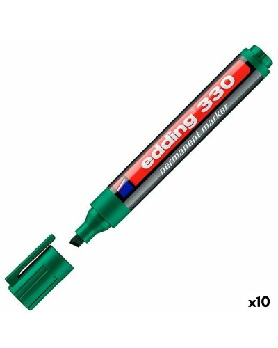 Permanente markeerstift Edding 330 Groen (10 Stuks)