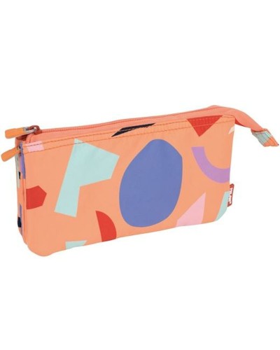 Milan Animals Pencil Case Orange, Medium Size, Ideal for School
