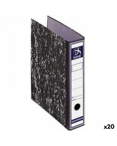 DOHE Hebelordner Schwarz, 28,7 x 35 x 7,5 cm, 20 Stück
