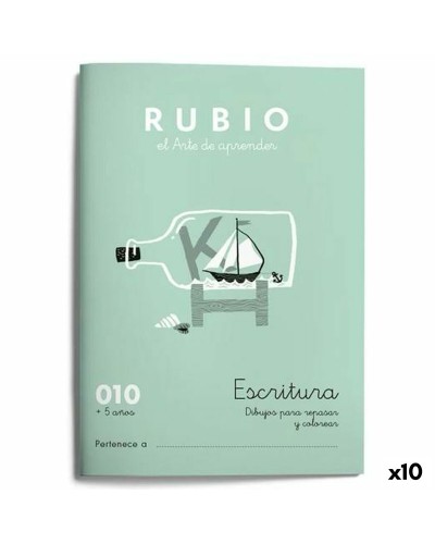 Rubio A5 Kalligraphie Hefte, 10er Pack (20 Blatt pro Heft)
