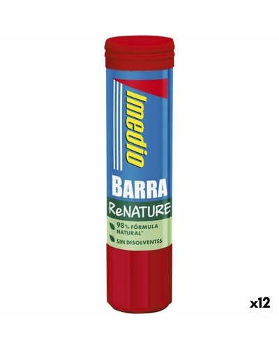 Imedio Renature - Klebestift 21 g - 12er Pack - Ideal für Schule und Büro
