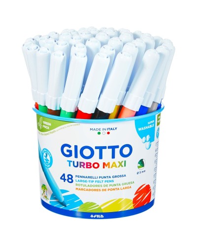 Pennarelli Giotto Maxi 48 Colorati per Disegno e Colorazione Creativa