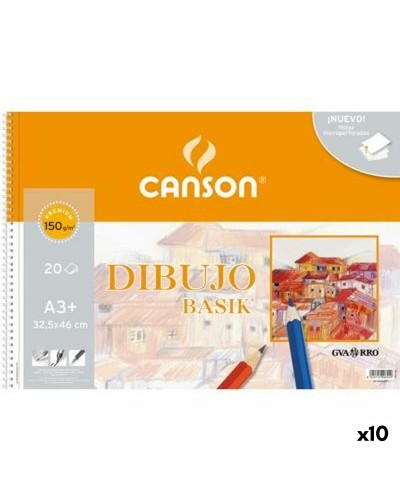 Piirustusalusta Canson Basik Mikroperforoitu 20 Levyt A3 (10 osaa)