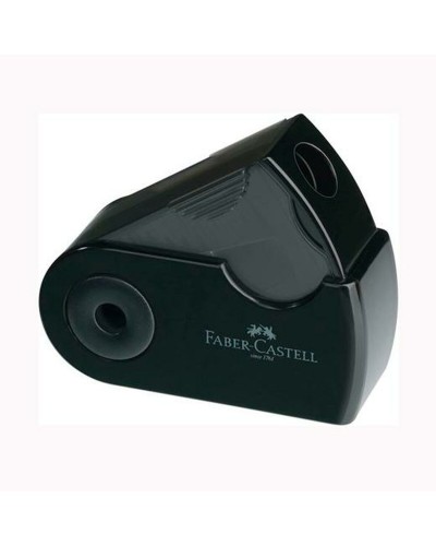 Faber-Castell Trap Pencil Sharpener Black, Pack of 12
