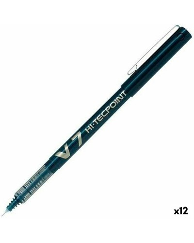 Penna för flytande bläck Pilot V-7 Hi-Tecpoint Svart 0,5 mm (12 antal)