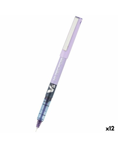 Boligrafo de tinta líquida Pilot V-5 Hi-Tecpoint Paars 0,3 mm (12 Stuks)