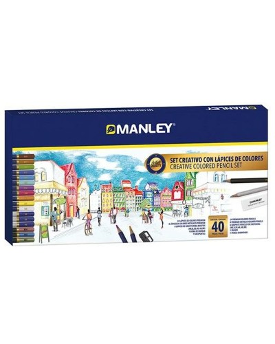 Tekenset Manley 40 Onderdelen Multicolour