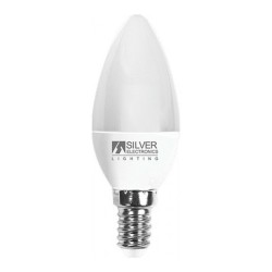 Bombilla LED Vela E14 7W Silver Electronics