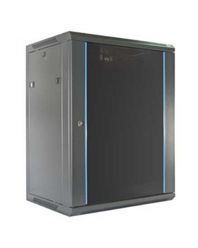 Wandschrank Rack 2LAN 15U Schwarz - Wandmontage Server Networking

