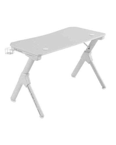 Mars Gaming MGD Tavolo Gaming Bianco Fibra Carbonio Ergonomico
