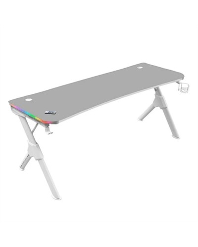 Mars Gaming MGDXLRGBW Gaming Schreibtisch 160cm RGB LED Weiß
