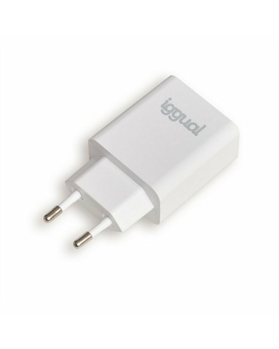 Iggual Cargador USB-C 20W Carga Rápida Smartphone/Tablet
