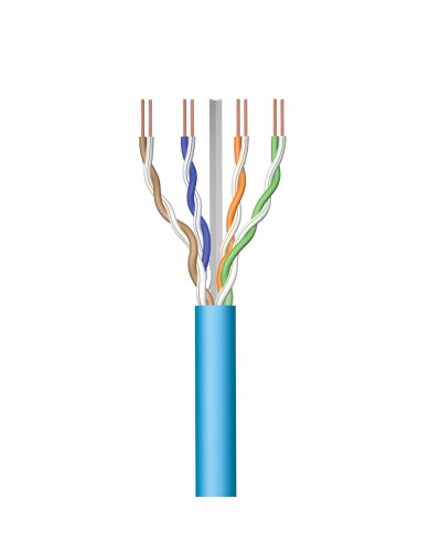 Ewent Câble Réseau Cat 6 UTP Rigide 305m Bleu - Installation LAN Professionnelle
