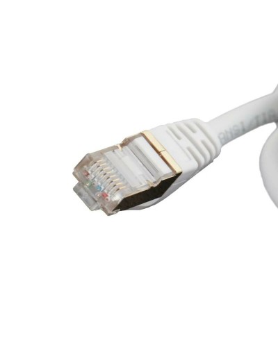 Stevige FTP-netwerkkabel categorie 7 iggual IGG318621 Wit 10 m