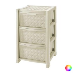 Commode Tontarelli Arianna 3 Tiroirs, Blanc, 38 x 38 x 60 cm
