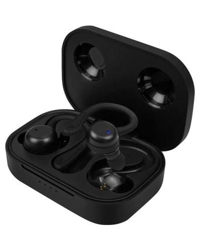 Phoenix SPARTAN B Auriculares Bluetooth Negros - Inalámbricos, Deportivos, Bajos Potenciados
