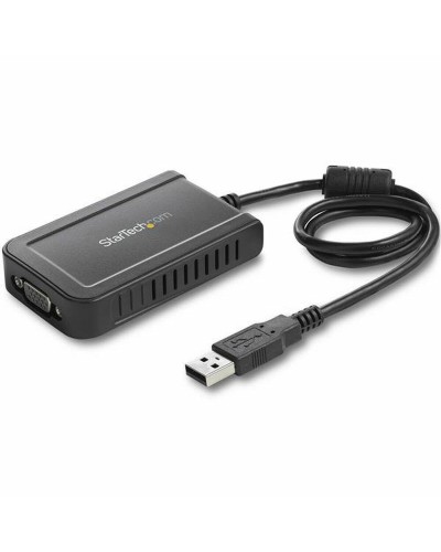 Startech USB to VGA External Adapter - Black - Portable Video Converter
