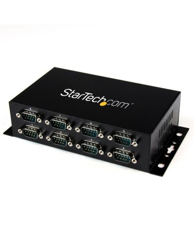 Startech Adaptador USB a Serie RS232 de 8 Puertos - Negro Industrial
