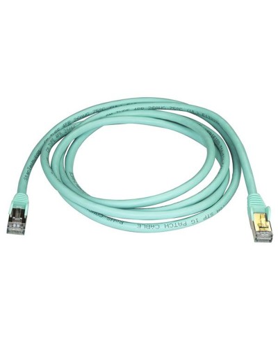 StarTech Câble Réseau Cat6 UTP Rigide 2m - Bleu clair/Turquoise - Ethernet Gigabit
